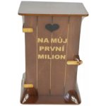 ptakoviny.cz Pokladnička kadibudka dřevěná Na můj první milion – Hledejceny.cz