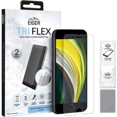 Eiger Tri Flex High-Impact Film 2 Pack pro Apple iPhone SE (2020)/8/7 EGSP00611