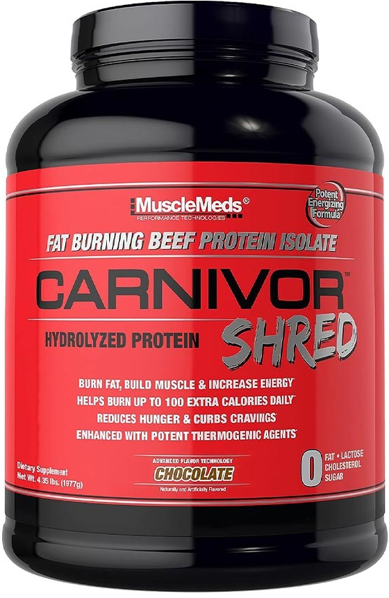 MuscleMeds Carnivor Shred 100 Beef Protein + Fat Burn 1977 g