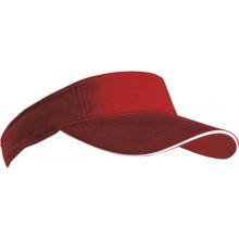 MYRTLE BEACH kšilt Sandwich Sunvisor Vínová burgundy Bílá