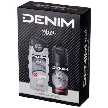 Denim Black deospray 150 ml + sprchový gel 250 ml dárková sada
