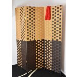 Vingo Paraván hnědý se světlým vzorem 150 x 180 cm – Zboží Dáma