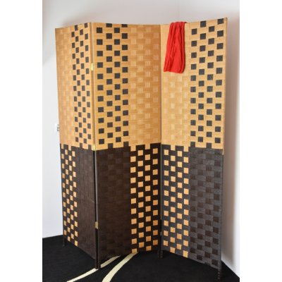 Vingo Paraván hnědý se světlým vzorem 150 x 180 cm – Zboží Dáma