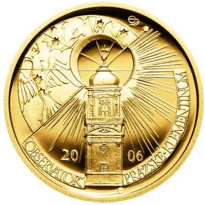 Česká mincovna Zlatá mince 2500 Kč Klementinum observatoř 2006 Standard 7,78 g