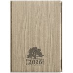 Ctirad Wood A5 Denní 2026 světle hnědá – Zboží Dáma
