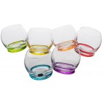 Crystalex Crystal Barevné tančící skleničky CRAZY 390ml 6ks – Sleviste.cz