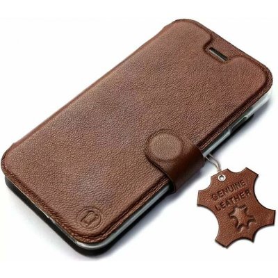 Pouzdro Mobiwear Flip Apple iPhone SE 2020 / SE 2022 - Hnědé - kožené - L_BRS hnědé Leather – Zboží Mobilmania