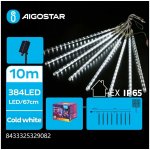 Aigostar B.V. Aigostar LED Solární vánoční řetěz 384xLED 13m IP65 studená bílá AI1209 – Hledejceny.cz