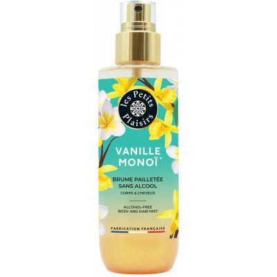 Les Petits Plaisirs Vanille Monoi Mlha se třpytkami na tělo a vlasy 200 ml – Zboží Dáma