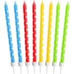 GoDan Narozeninové svíčky s puntíky barevné – Zbozi.Blesk.cz