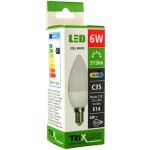 Trixline žárovka svíčková LED 6W E14/230V denní bílá – Hledejceny.cz