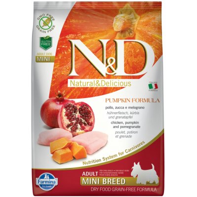 N&D Pumpkin Dog Adult Mini Grain Free Chicken & Pomegranat 7 kg – Sleviste.cz