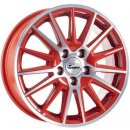 CMS C23 6x15 4x100 ET46 red polished
