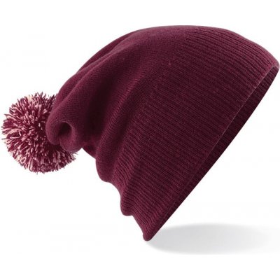 Beechfield zimní čepice Snowstar vínová – Hledejceny.cz