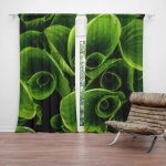 Sablio Závěs Zelené listy: 2ks 140x250cm – Hledejceny.cz