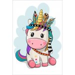 TSvetnoy Diamantové malování Jednorožec Indián 20 x 30 cm LC044e – Hledejceny.cz