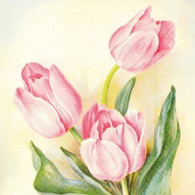 Skona Ting Papírový ubrousek Pastel Spring Tulip – Hledejceny.cz