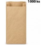 COpack - Svačinové papírové sáčky hnědé KRAFT 1 kg ( 12+6,5 x 28 cm) (1000 ks) – Hledejceny.cz