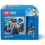 LEGO® svačinový set City modrý box + láhev – Zboží Dáma