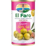 El Faro Zelené olivy plněné ančovičkovou pastou 350 g – Zboží Dáma