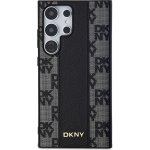 DKNY PU Leather Checkered Pattern Magsafe pro Samsung Galaxy S24 Ultra Black DKHMS24LPCPVSLK – Sleviste.cz