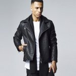 Urban Classics pánská kožená bunda Leather Imitation Biker Jacket Black – Zboží Mobilmania