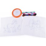 Stoklasa Dětská vyšívací sada s předtištěným motivem 380095 1 koník a ježci rámeček předtisk a příze – Zboží Dáma