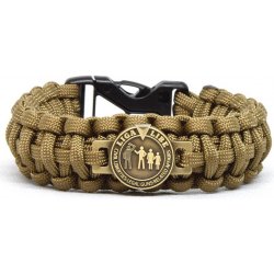 Cordell Paracord Náramek Liga Libe Duty Kojot hnědá