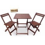 VeGA Sestava zahradního nábytku MERANTI KRETA SET 2+1 – Hledejceny.cz