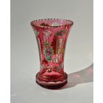 Váza skleněná růžová / Rose Glass Vase, 21x14 cm – Zboží Mobilmania