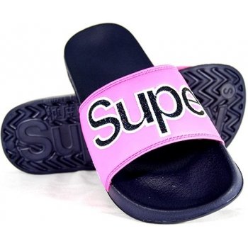 Superdry dámské pantofle Pool Slide Glitter růžové od 810 Kč - Heureka.cz