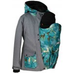 Shara softshellová bunda zimní vsadka se vzorem přední nošení šedá žíhaná-jeleni – Sleviste.cz