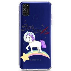 Pouzdro TopQ Samsung M21 silikon Stay Unicorn