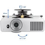 Stropní držák nízký - 62mm, černý, do 20kg, zabezpečený – Hledejceny.cz