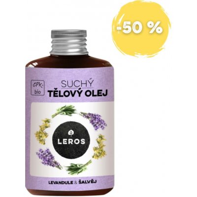 LEROS Tělový suchý olej Levandule & šalvěj 100 ml – Sleviste.cz