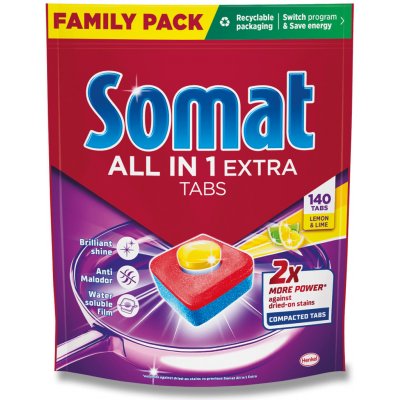 Somat All in 1 Extra Lemon tablety do myčky 140 ks – Hledejceny.cz