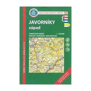 Mapa Javorníky západ 1:50T