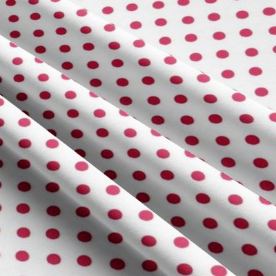 Dětské bavlněné látky, metráž. Puntík 10 mm, Amarantový na Bílém – Hledejceny.cz