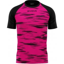 Givova Sportovní triko Pixel fuxia-black růžová