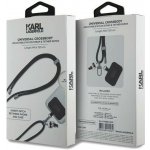Karl Lagerfeld Universal Crossbody Popruh Cord and Ikonik Pins černé – Zboží Živě