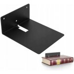 MARK KYRC Neviditelná police na knihy černá 170x80x150x2,0 mm – Zboží Mobilmania