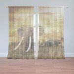 Sablio Záclony Slon Africký: 2ks 150x250cm – Hledejceny.cz