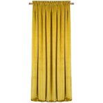 BytoTex Sametový závěs Anisa 135x250 cm, na pásce - hořčicová – Hledejceny.cz