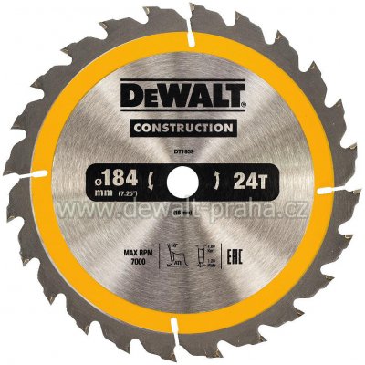 DeWALT DT1939 Pilový kotouč 184 x 16 mm 24 zubů – Sleviste.cz