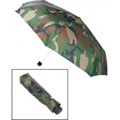 Mil-Tec Woodland deštník skládací s obalem maskáčový – Zboží Mobilmania