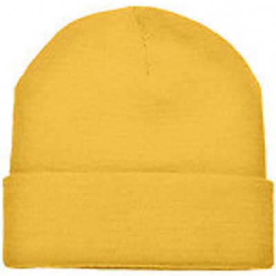 L-Merch Unisex pletená čepice C700 Dark Yellow – Hledejceny.cz