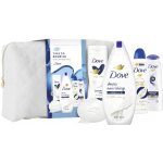 Dove Original Sprchový gel 250 ml, antiperspirant 150 ml, tělové mléko 250 ml, šampon 250 ml, tabletu na mytí 90 g s taškou – Zboží Mobilmania