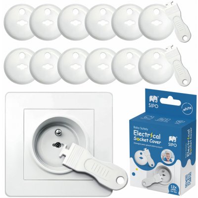 SIPO Ochrana zásuvek 12 ks bílé – Zbozi.Blesk.cz
