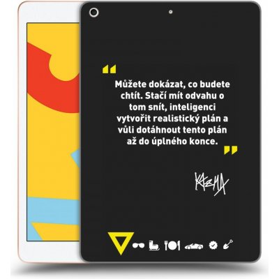Picasee silikonový černý obal pro Apple iPad 10.2" 2019 7. gen Kazma MŮŽETE DOKÁZAT, CO BUDETE CHTÍT – Zboží Mobilmania