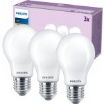 Philips 3x LED Žárovka E27 A60 7W = 60W 806 lm 2700K teplá bílá Filament Milky – Hledejceny.cz